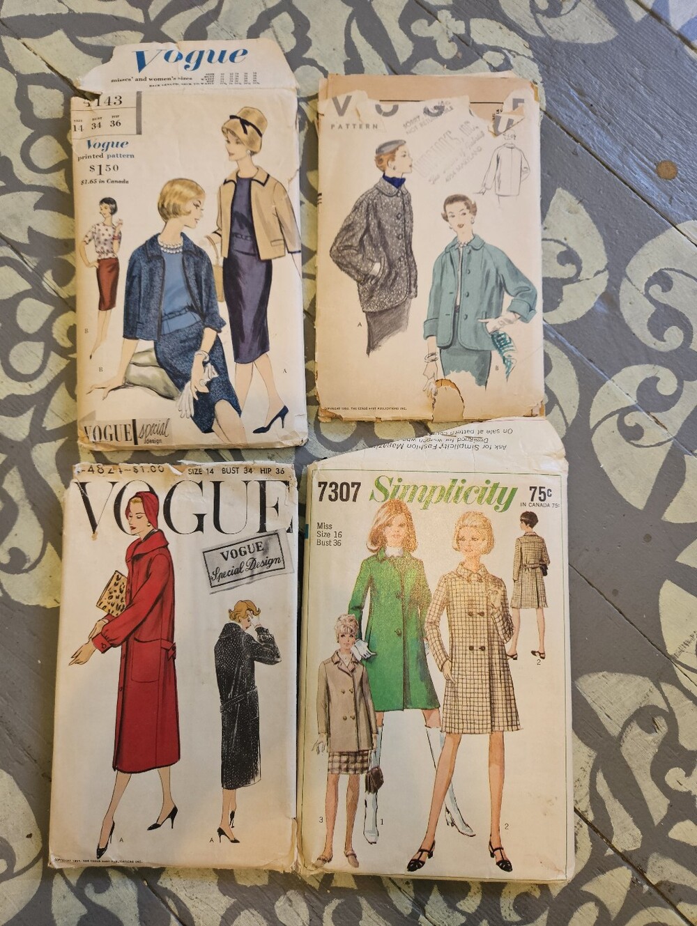 Vintage-inspired Women’s Coat & Jacket Patterns - Vogue & Simplicity